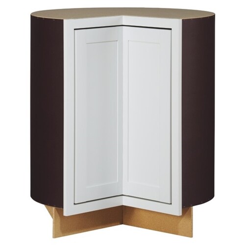 Diamond NOW Arcadia 36in W x 35in H x 23.75in D White Lazy Susan