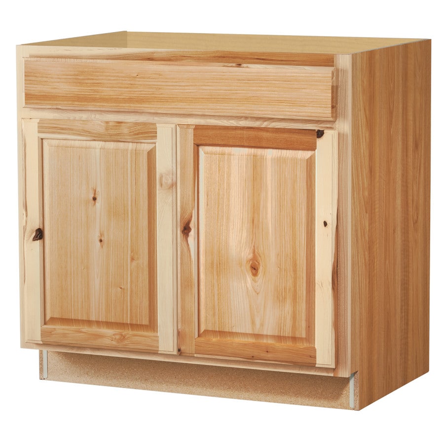 Diamond NOW Denver 36in W x 35in H x 23.75in D Natural Hickory Sink