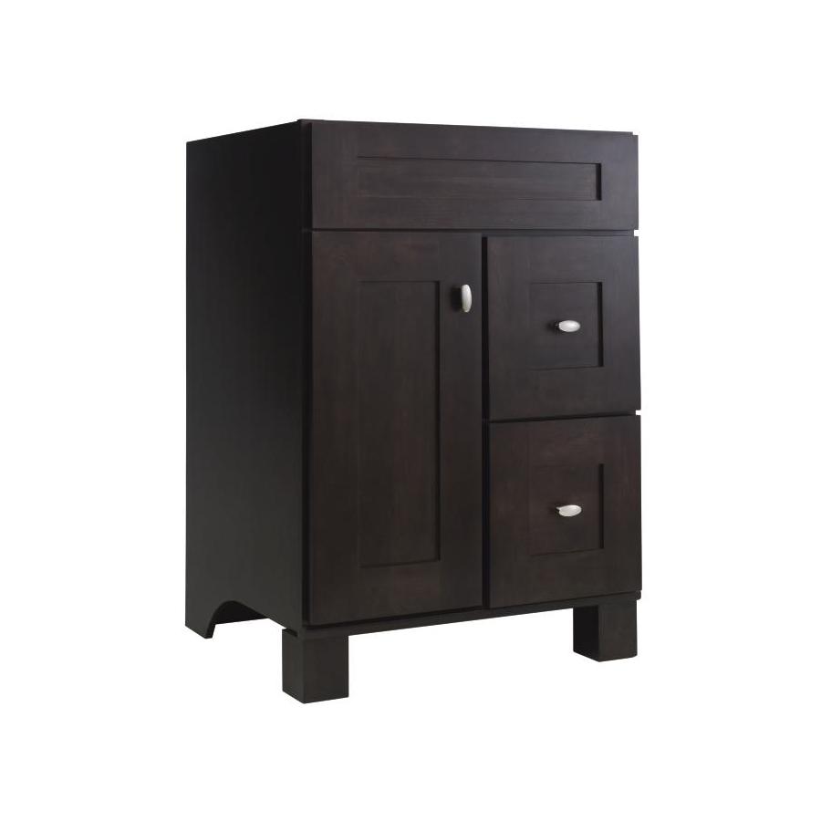 Diamond Freshfit Palencia 24 In Espresso Bathroom Vanity Cabinet