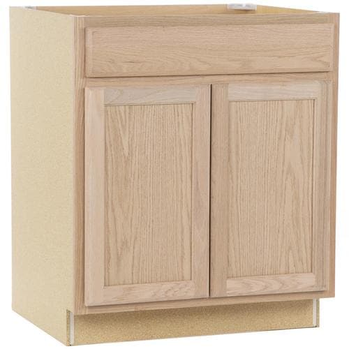 Project Source 30-in W x 35-in H x 23.75-in D Natural Unfinished Door ...