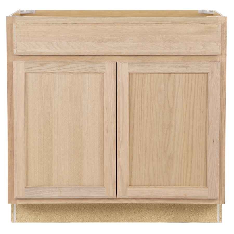 36 In W X 35 In H X 23 75 In D Unfinished Unfinished Door And Drawer Base Stock Cabinet