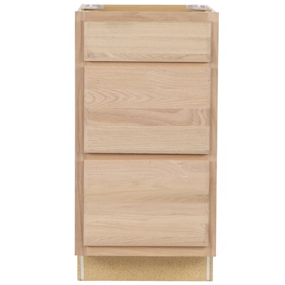 18-in w x 35-in h x 23.75-in d unfinished unfinished drawer base stock  cabinet