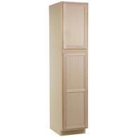 Pantry Stock Kitchen Cabinets At Lowes Project Source 18 In W X 84 H 23 75 D