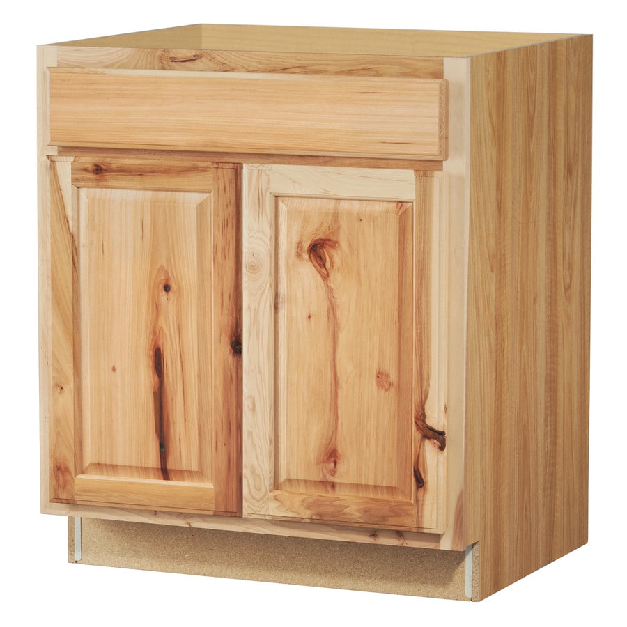 Shop Kitchen Classics Denver 30in W x 35in H x 23.75in D Stained Hickory Sink Base Cabinet at 