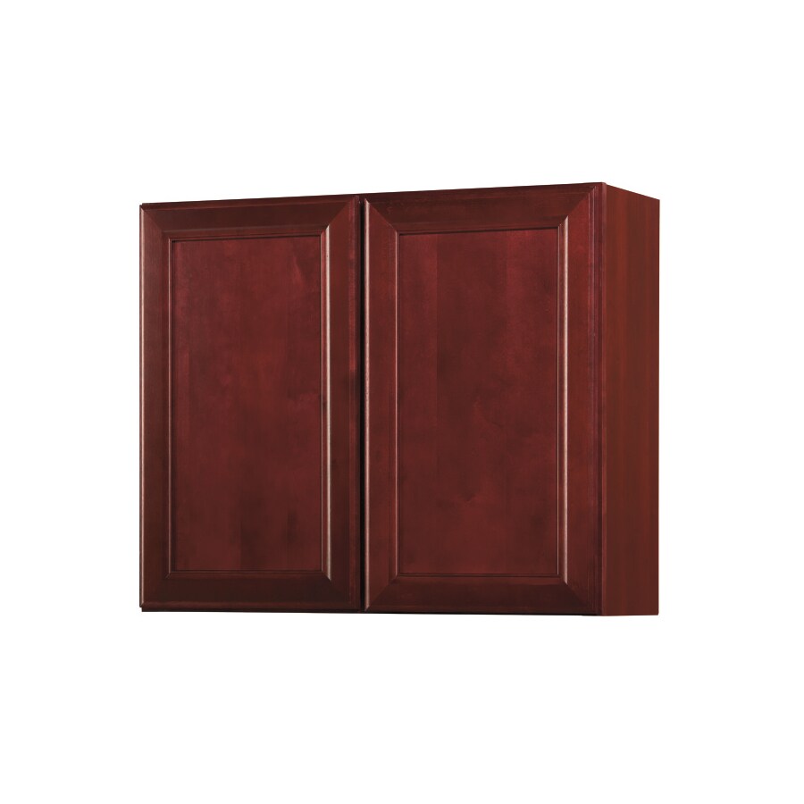 Shop Kitchen Classics 30in H x 36in W x 12in D Merlot Double Door Wall Cabinet at Lowes.com