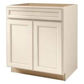 Hampton Bay 60 in. W x 24 in. D x 34.5 in. H Assembled Sink Base Kitchen  Cabinet in Unfinished with Recessed Panel KSBF60-UF - The Home Depot