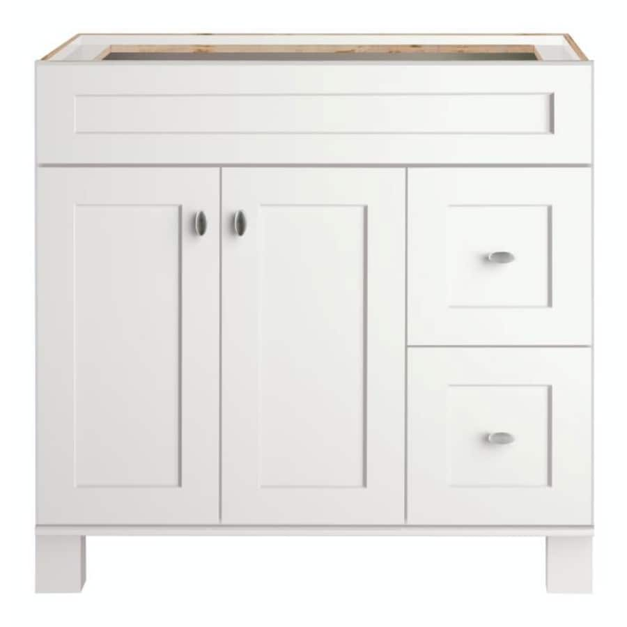 Diamond Freshfit Palencia 36 In White Bathroom Vanity Cabinet At