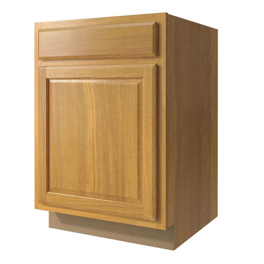 Diamond NOW Portland 21-in W x 35-in H x 23.75-in D Wheat Door And Drawer Base Cabinet at Lowes.com