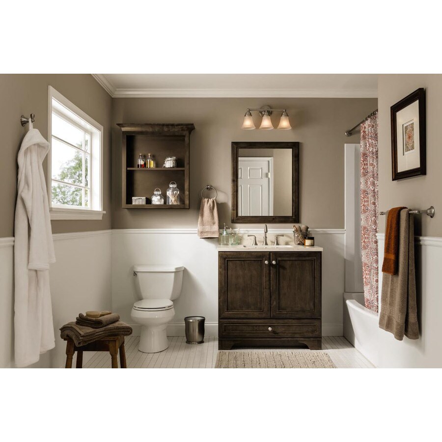 Diamond FreshFit Webster 36-in Mink Espresso Bathroom Vanity Cabinet in ...