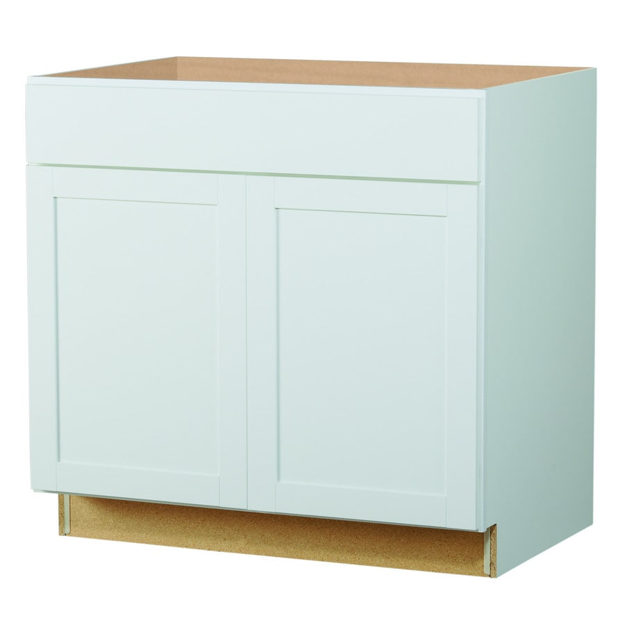 Shop Diamond NOW Arcadia 36in W x 35in H x 23.75in D TrueColor White Door And Drawer Base 