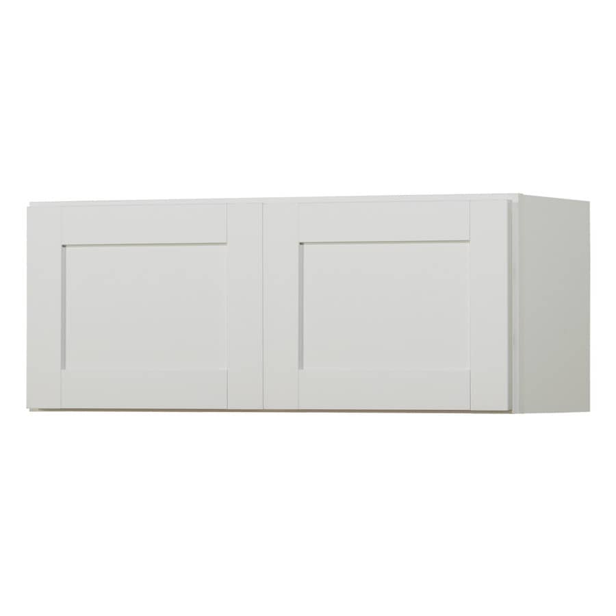 Diamond NOW Arcadia 30-in W x 12-in H x 12-in D TrueColor White Door Wall Cabinet at Lowes.com