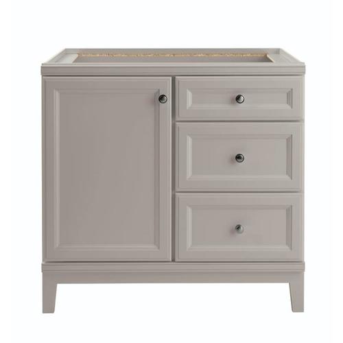 Diamond FreshFit Calhoun 36-in Cloud Gray Bathroom Vanity Cabinet In ...