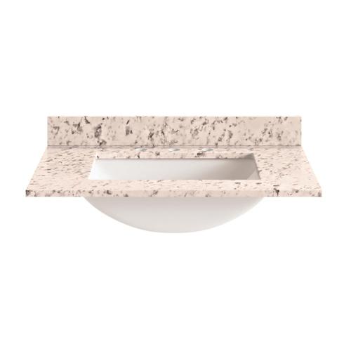 Diamond FreshFit 31in Casa Blanca Engineered Marble Single Sink