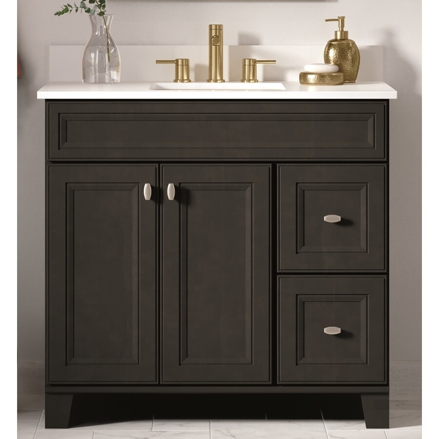 Diamond NOW Goslin 37in Storm Undermount Single Sink Bathroom Vanity