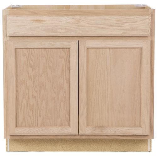 Project Source Unfinished 36-in Natural Bathroom Vanity Cabinet in the ...