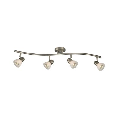 Luna 4 Light 34 In Brushed Nickel Track Bar Fixed Kit Luna 4 Light 34 In Brushed Nickel Track Bar Fixed Kit
