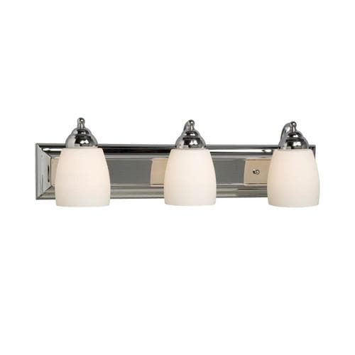 Galaxy Lighting Barclay 3-Light Chrome Transitional Vanity Light in the ...