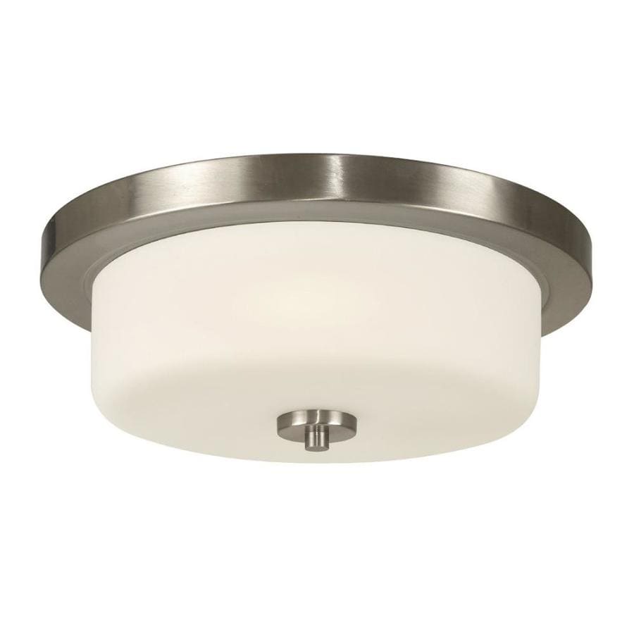 Galaxy Lighting Danton 14 5 In Brushed Nickel Modern Contemporary Flush Mount Light In The Flush Mount Lighting Department At Lowes Com