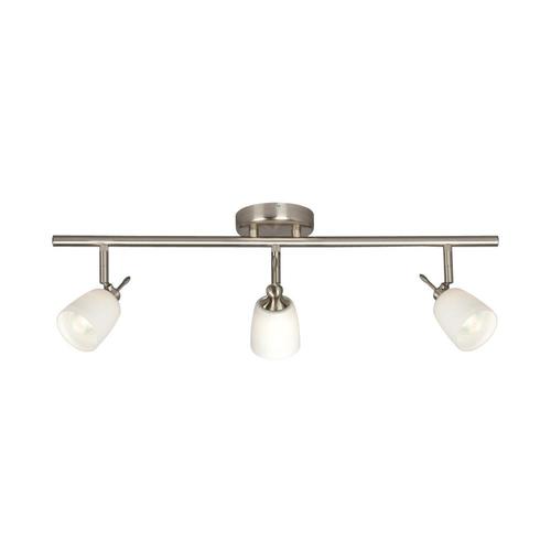 Galaxy Lighting 3 Light 25 In Brushed Nickel Track Bar Fixed Brushed Nickel Track Bar Fixed