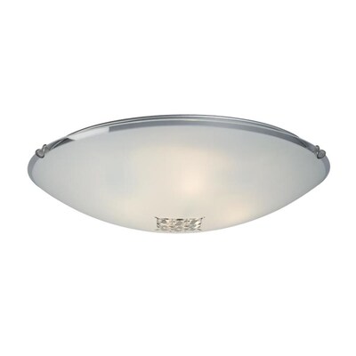 20 In Polished Chrome Modern Contemporary Flush Mount Light 20 In Polished Chrome Modern Contemporary Flush Mount Light