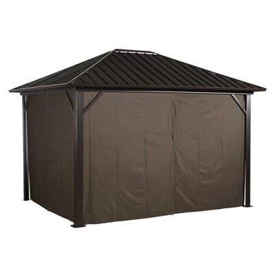 Sojag Curtains For Genova 10 X 12 Ft Brown Gazebo Not Included At
