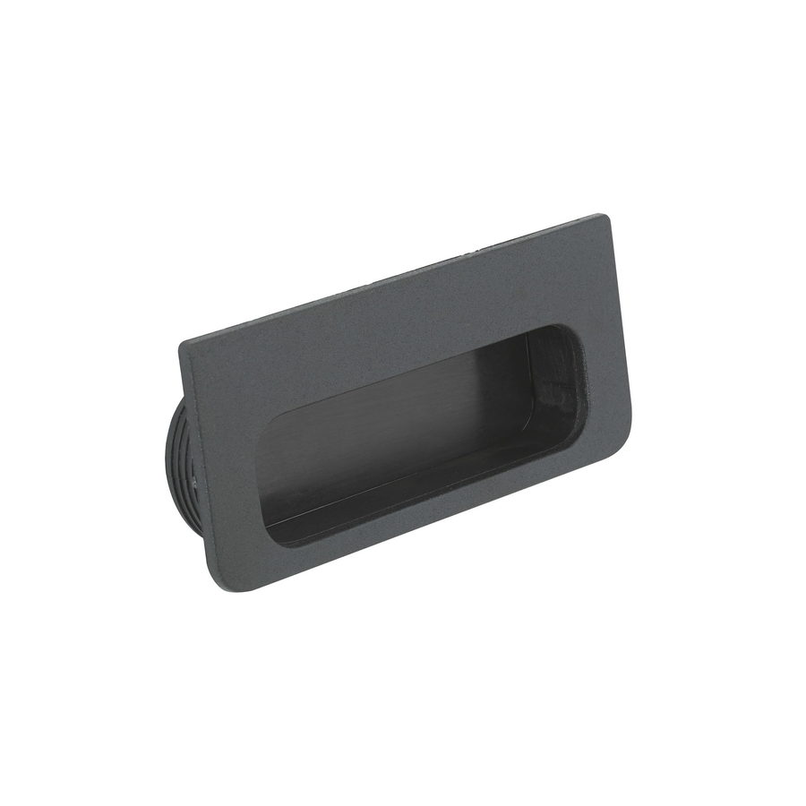 Richelieu Matte Black Novelty Recessed Cabinet Door Pull At Lowes Com