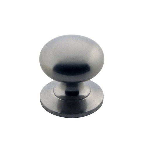 Richelieu Brushed Nickel Mushroom Traditional Knob in the