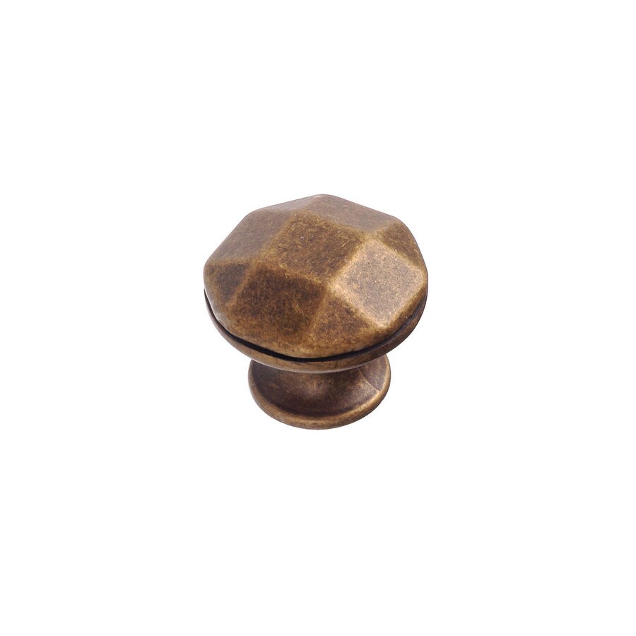 Richelieu 1 34 In Burnished Brass Round Traditional Cabinet Knob