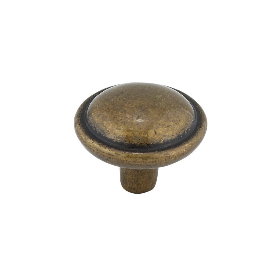 Richelieu Burnished Brass Round Traditional Cabinet Knob At Lowes Com