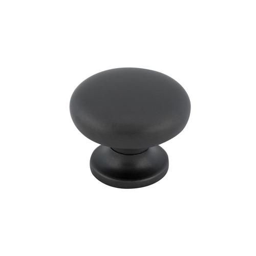 Richelieu 1.26-in Matte Black Round Contemporary Cabinet Knob at Lowes.com