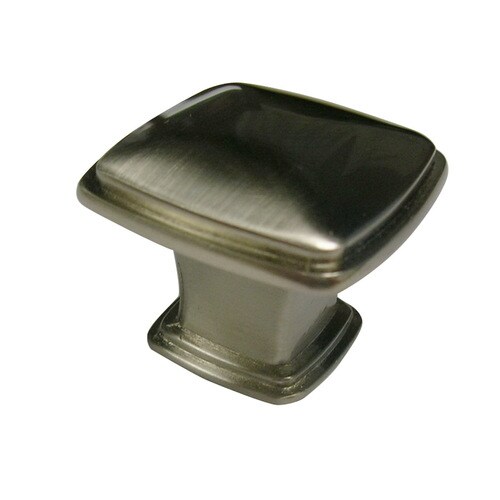 Richelieu Expression Brushed Nickel Square Transitional Knob in
