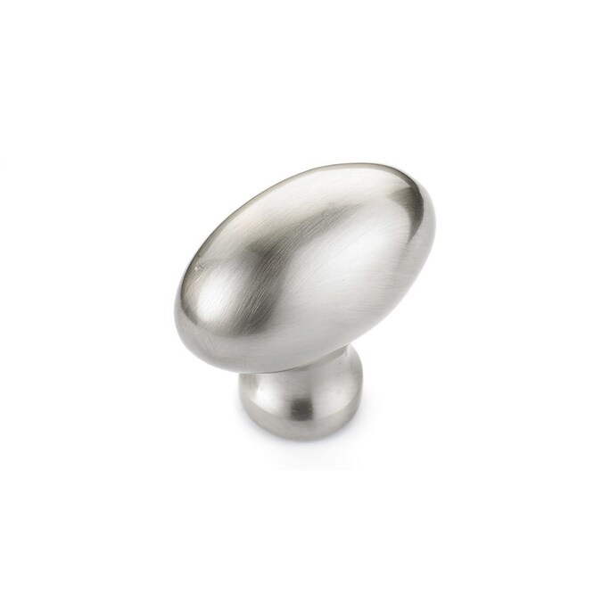 Richelieu Brushed Nickel Oval Cabinet, Oval Cabinet Knobs