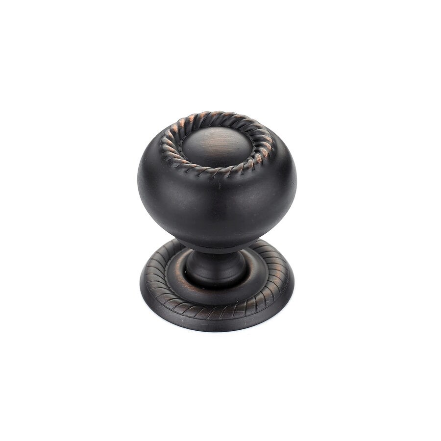 Richelieu Brushed OilRubbed Bronze Round Knob at