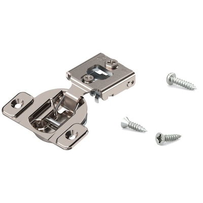 Blum 1 2 In Nickel Plated Self Closing Concealed Cabinet Hinge At