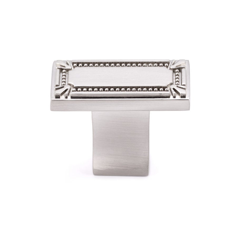 Richelieu Brushed Nickel Rectangular Knob at