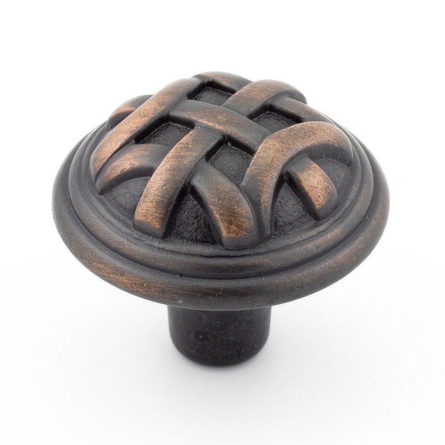 Richelieu Brushed OilRubbed Bronze Round Knob at