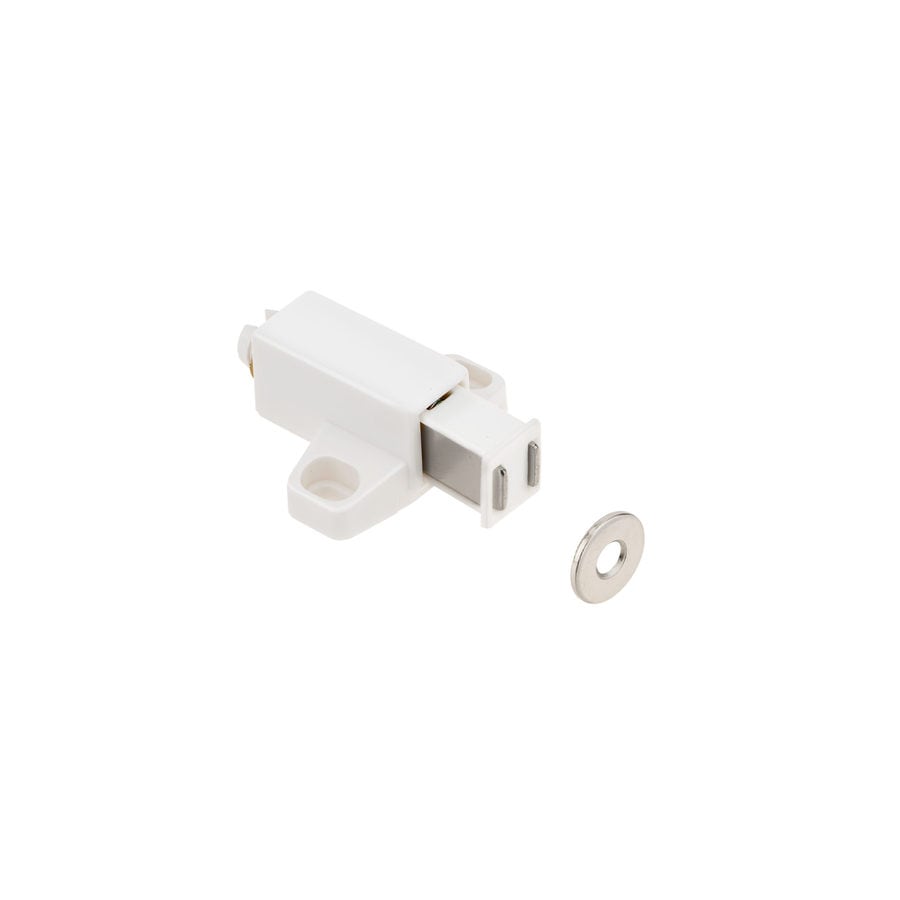 Richelieu Gloss White Magnetic Cabinet Latch At Lowes Com