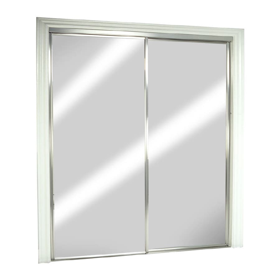 shop reliabilt mirror aluminum sliding closet interior door with