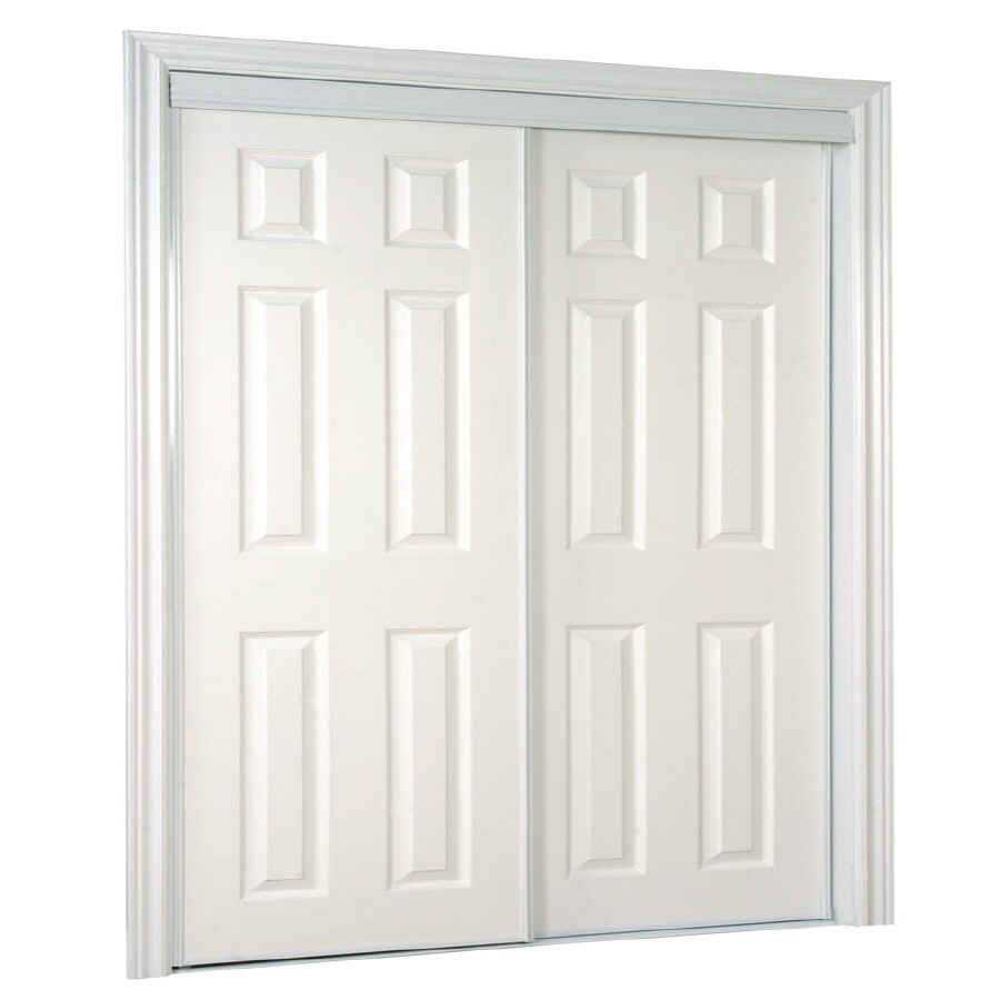 shop reliabilt white 6-panel mirror sliding closet interior door