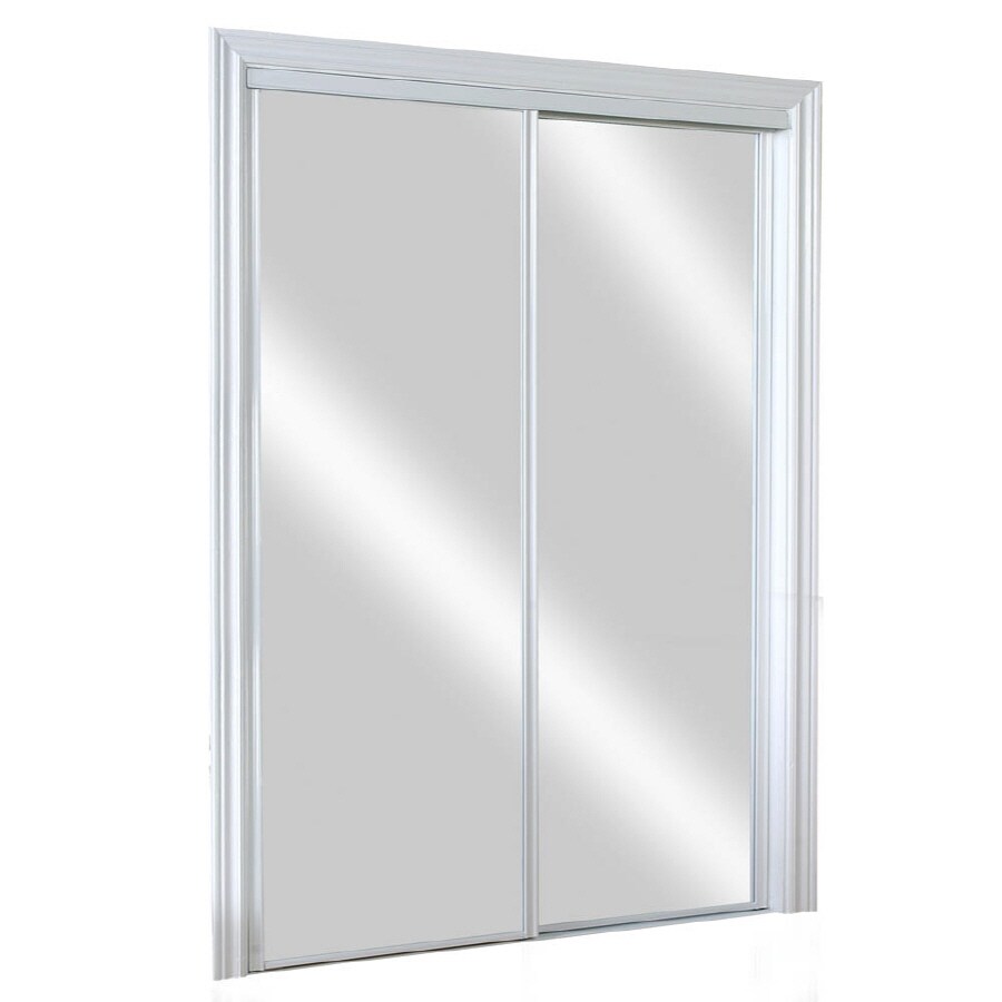 Kingstar Reliabilt Bright White Mirror Sliding Closet Door
