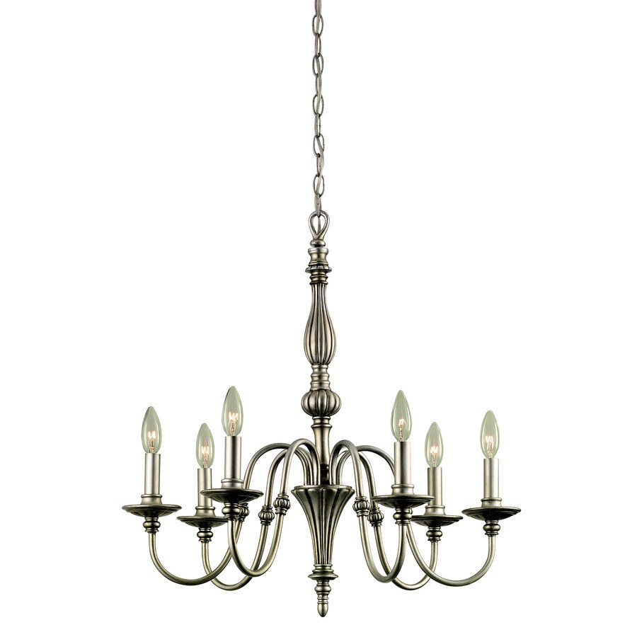 Portfolio 22110-015 Antique Silver Traditional Chandelier