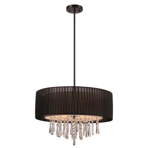 Penchant Black Modern Contemporary Drum Pendant Light