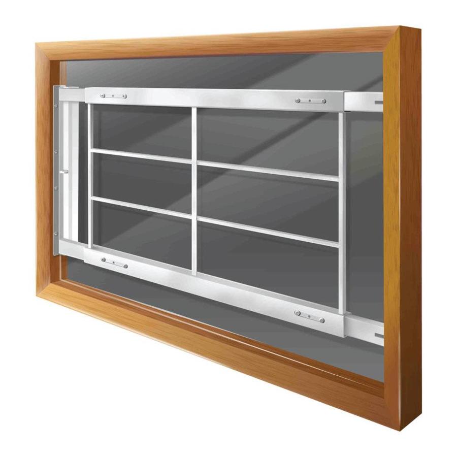Mr Goodbar D 52 In X 21 In White Swing Away Bar Window Security