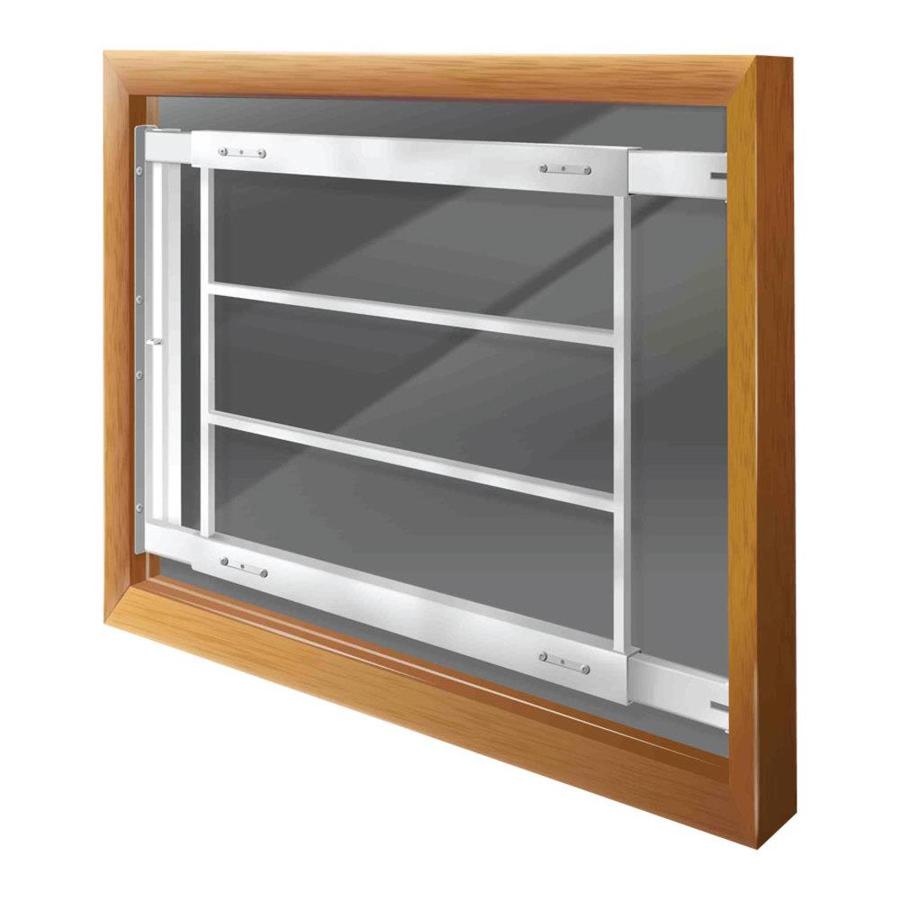Mr. Goodbar D 21in x 21in White SwingAway Window Security Bar at