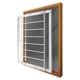 Window Security Bars At Lowes Mr Goodbar E 29 In X 31 White Removable Bar Window Security