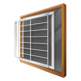 Window Security Bars At Lowes Mr Goodbar F 52 In X 41 White Removable Bar Window Security