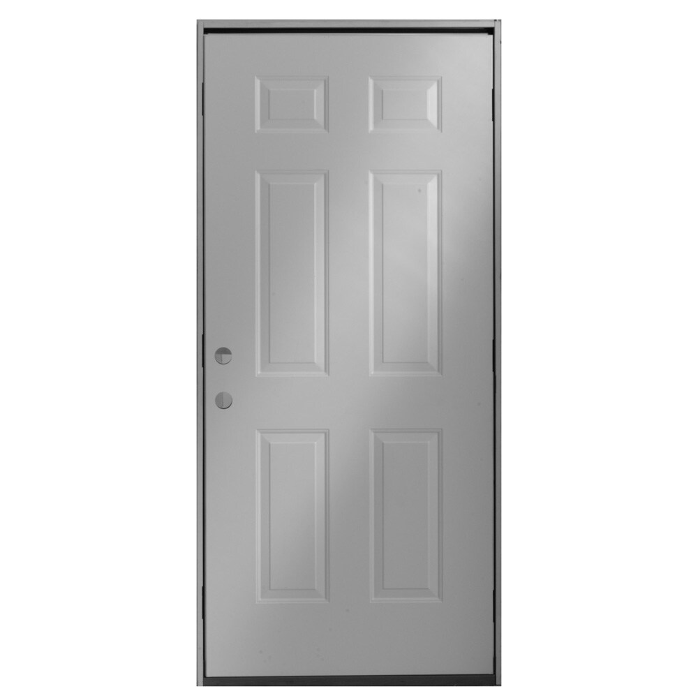 ReliaBilt 21684 36-in x 80-in Steel Primed Front Door with Brickmould Insulating Core