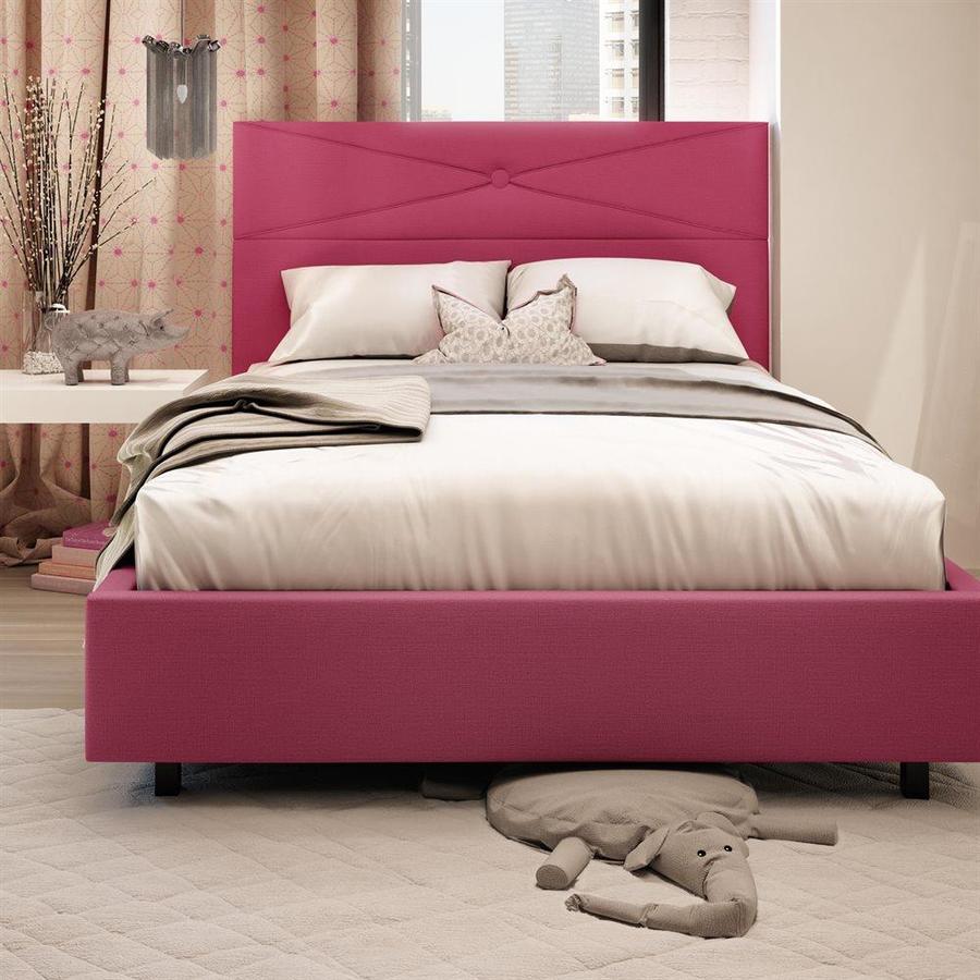 Amisco Diamond Fuschia Pink Full Upholstered Bed At Lowes Com