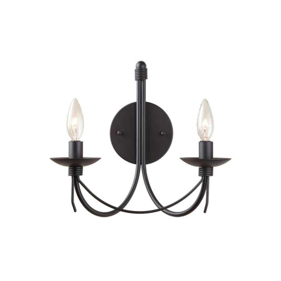 Wrought Iron Black Wall Sconces At Lowes Com