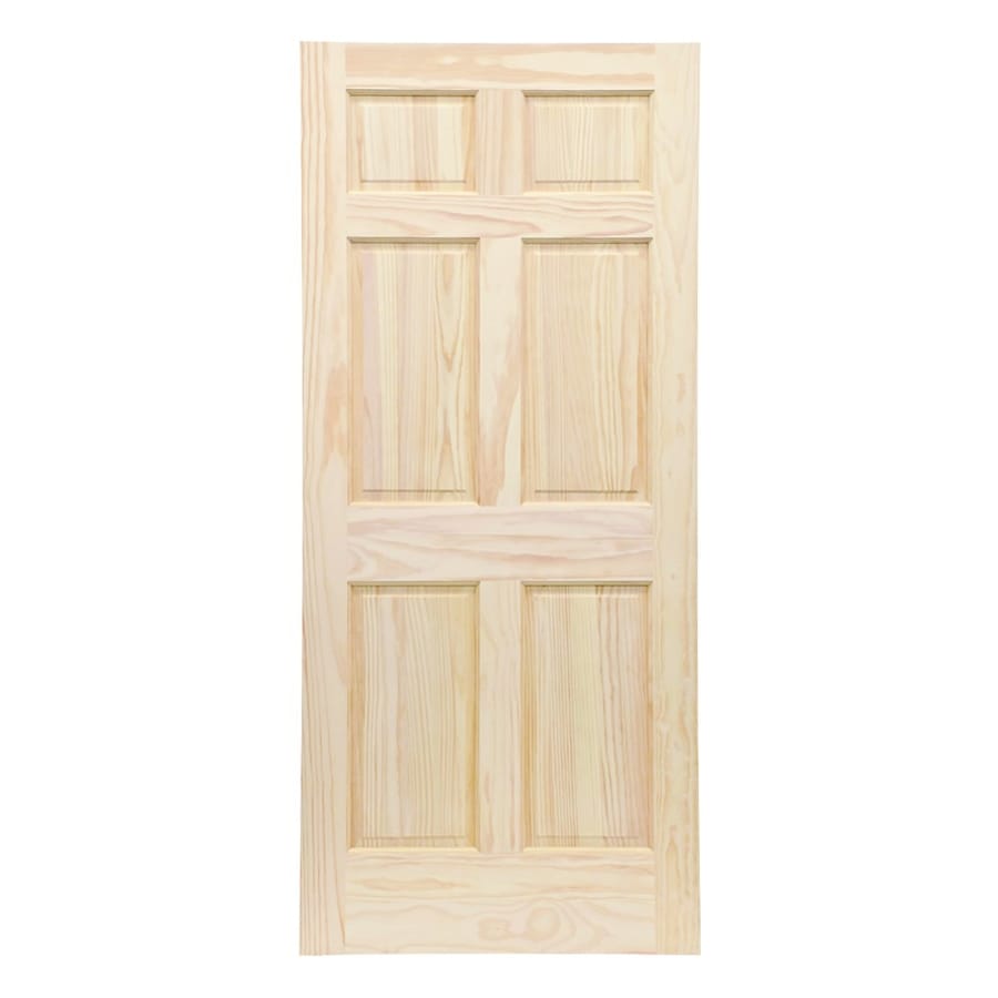 reliabilt-clear-6-panel-solid-core-wood-slab-door-common-30-in-x-80